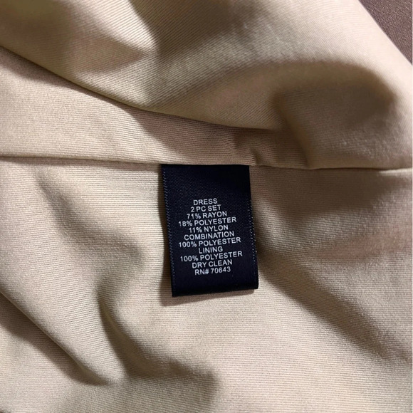 Jessica Howard 90’s Y2K Spaghetti Strap Cocktail Prom Dress 12P Gold Tiered - Picture 3 of 8